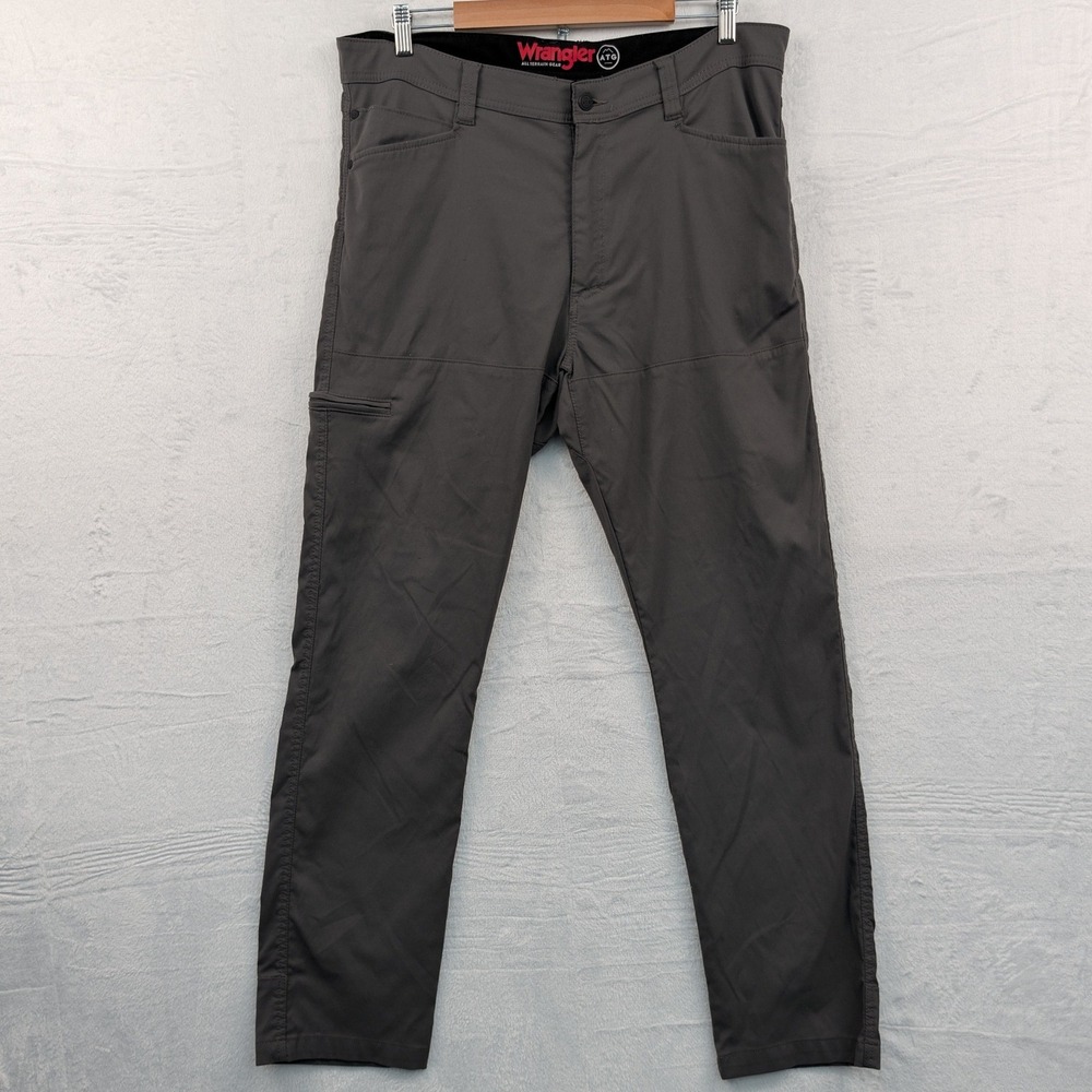 Wrangler Pants Mens 40x34 Dark Gray ATG All Terrain Gear Hiking Outdoor Workwear